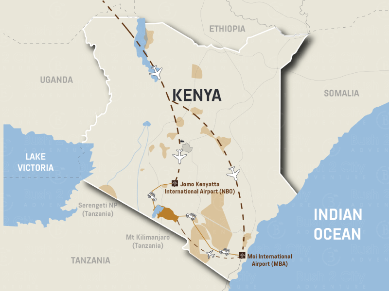 getting amboseli map